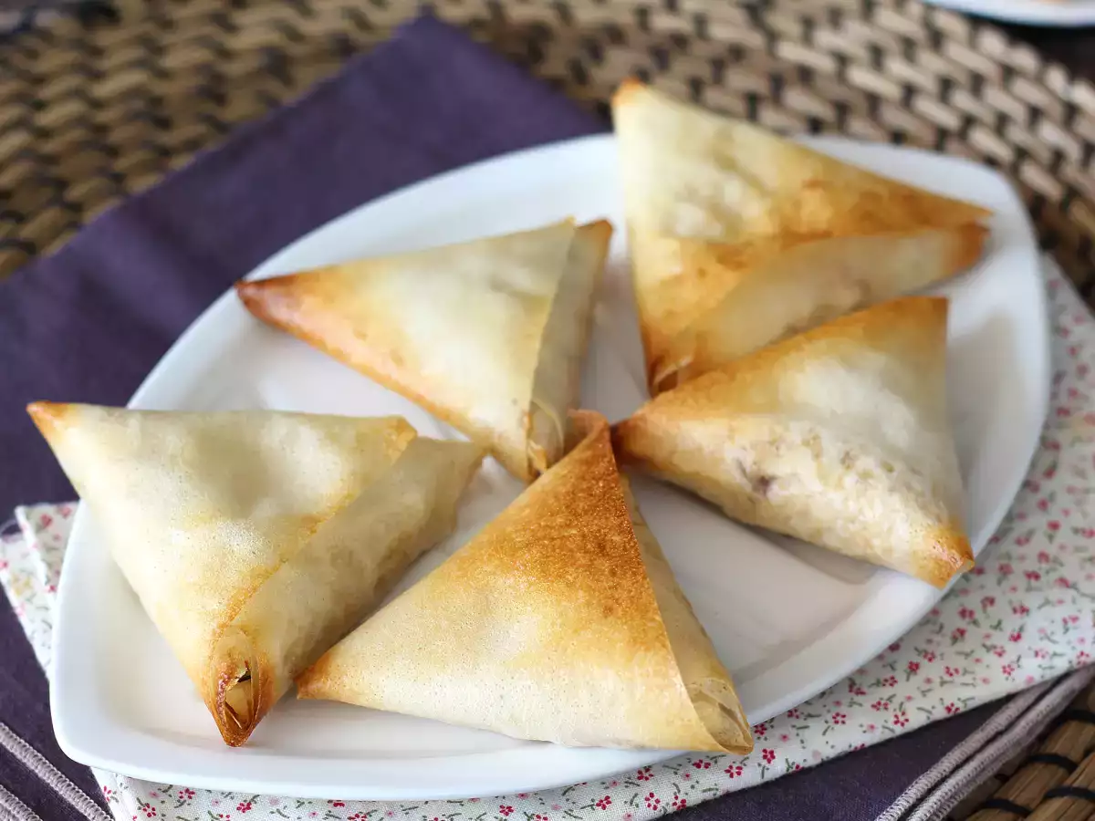 Recipe Mackerel and cream cheese samosas