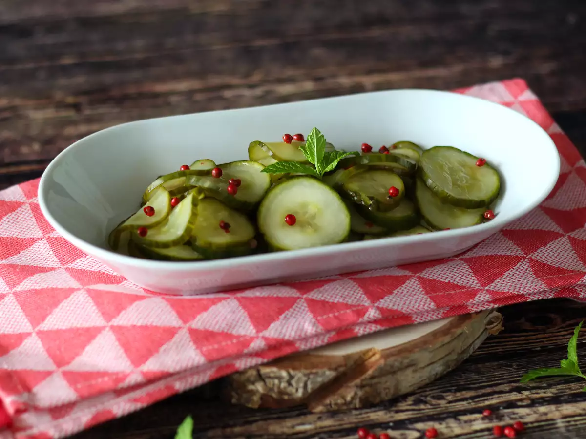 Recipe Quick sweet-and-sour cucumber salad