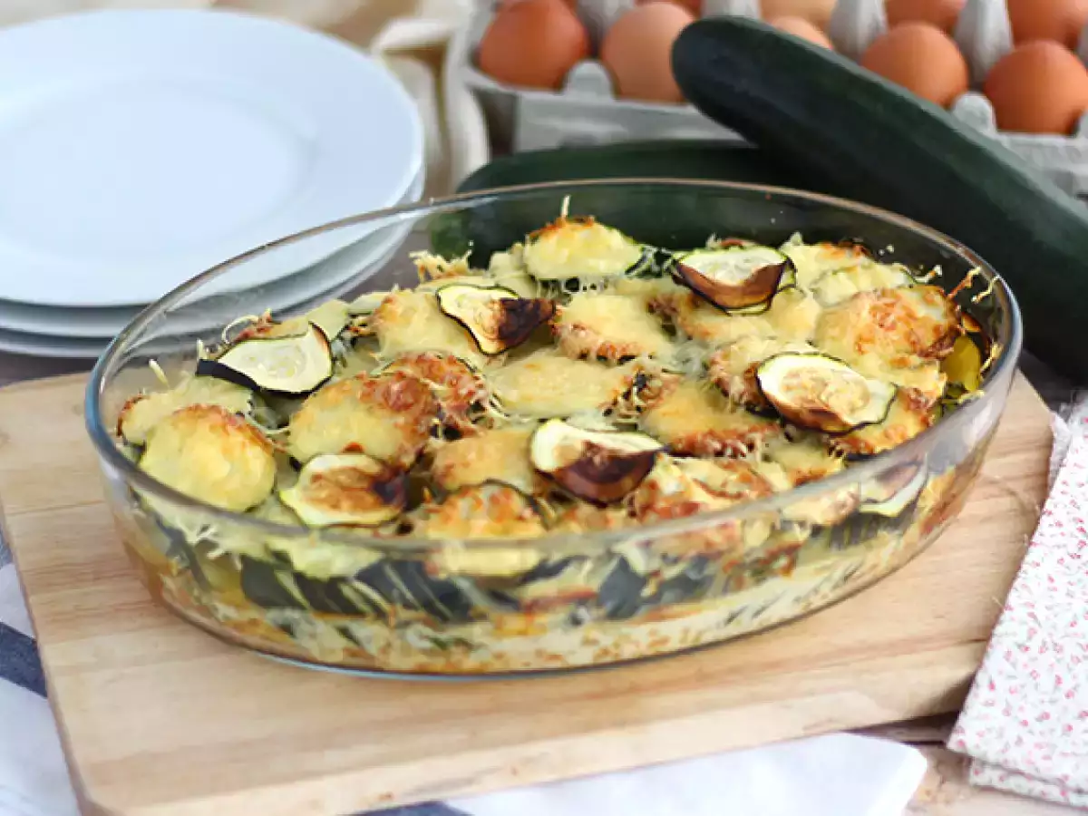 Recipe Simple zucchini gratin
