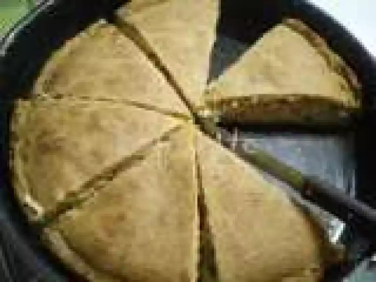 Kotopita me prassa (chicken and leek pie)