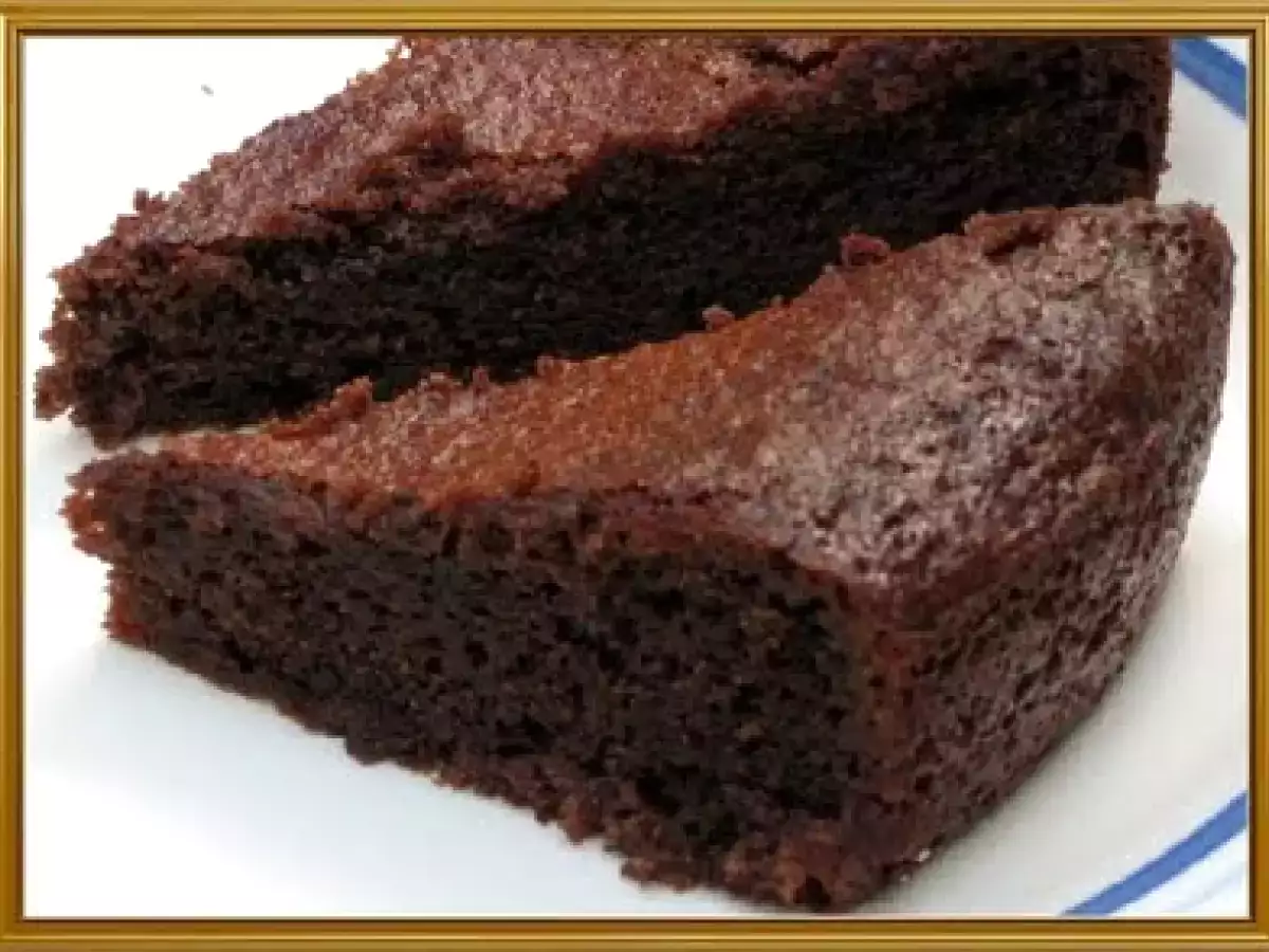 Recipe Eggless chocolate cake with condensed milk