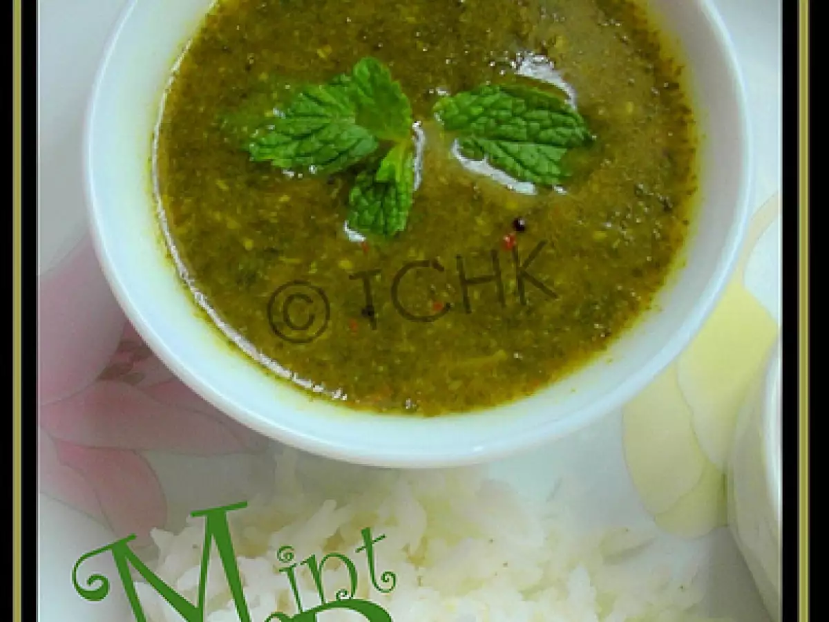 Recipe Mint rasam/pudina rasam