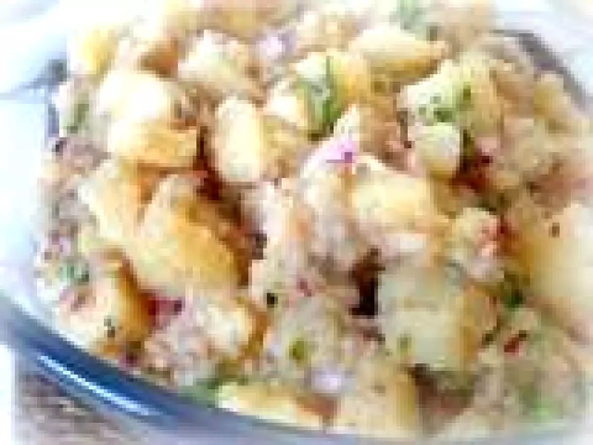 Authentic German Potato Salad (Bavarian Kartoffel Salat), from My Mutti