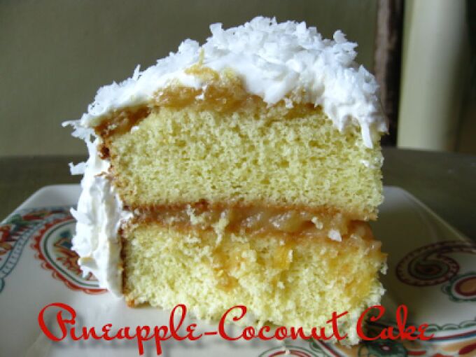 Pineapple-coconut cake, Recipe Petitchef