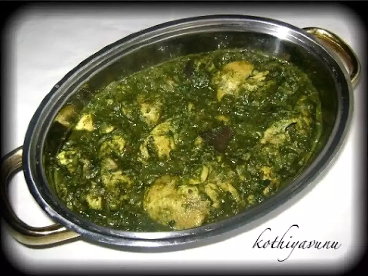 Recipe Saagwala murg /spinach/palak chicken curry