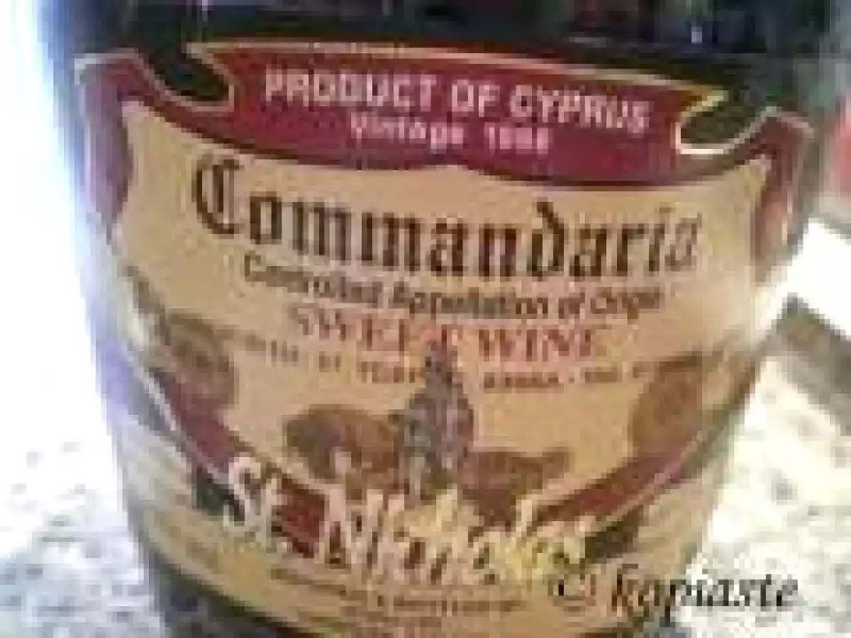 Commandaria, the most ancient Cypriot wine, still in production