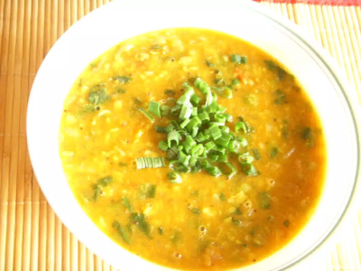 Recipe Vengaya thal sambar/ green onion sambar
