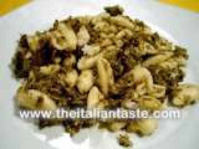 The Italian art of cooking pasta: cavatelli with broccoli and crab meat