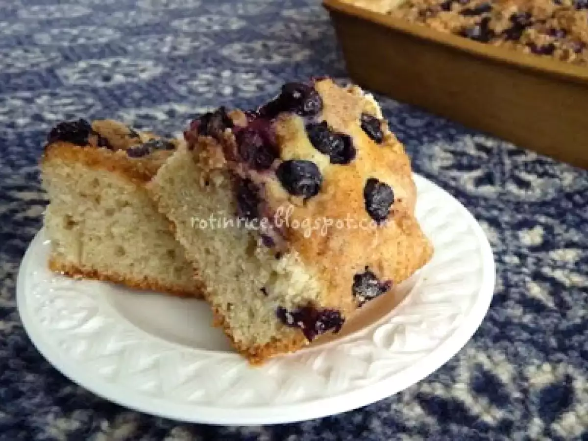 Recipe Blueberry banana buckle