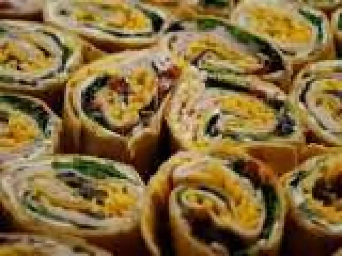 Turkey Pinwheels with Chive Cream Cheese
