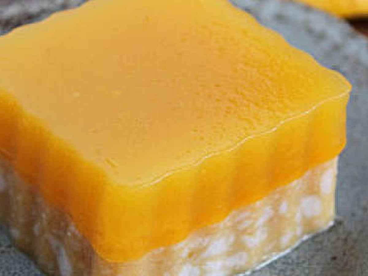 Thai coconut mango jelly, Recipe Petitchef
