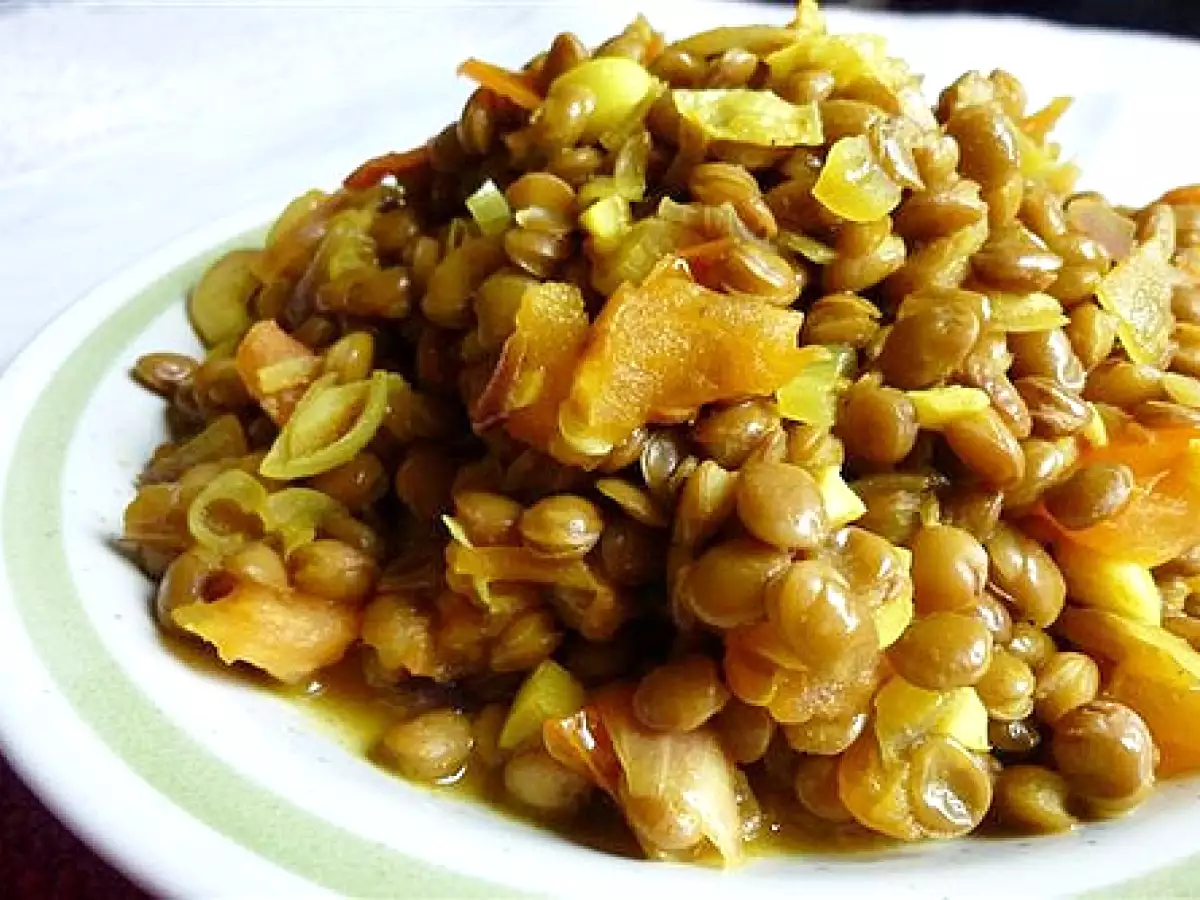 Recipe Dried or canned lentils. easy lentil recipe and eat a variety for the variety