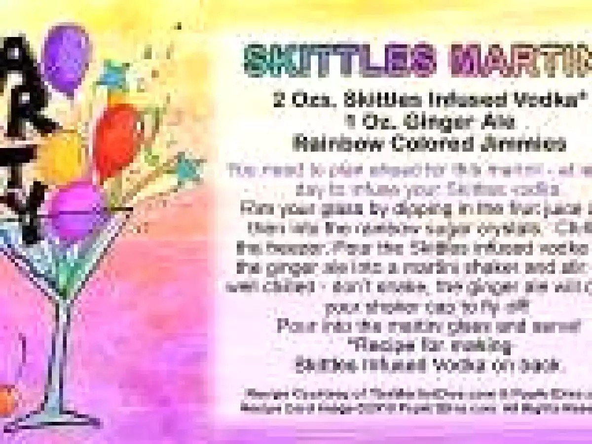 SKITTLES INFUSED VODKA RECIPE & SKITTLES MARTINI RECIPE!