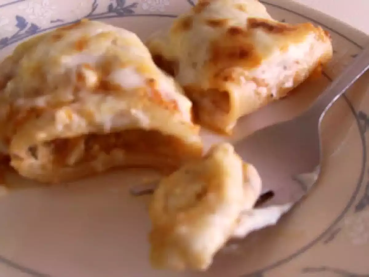 Recipe Baked schiaffoni stuffed with herbed vegetables