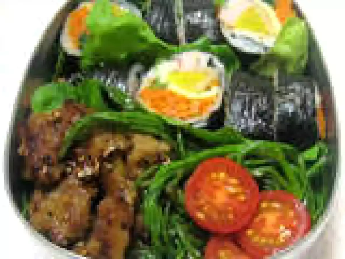 Sea-Beans and Kimbap Bento