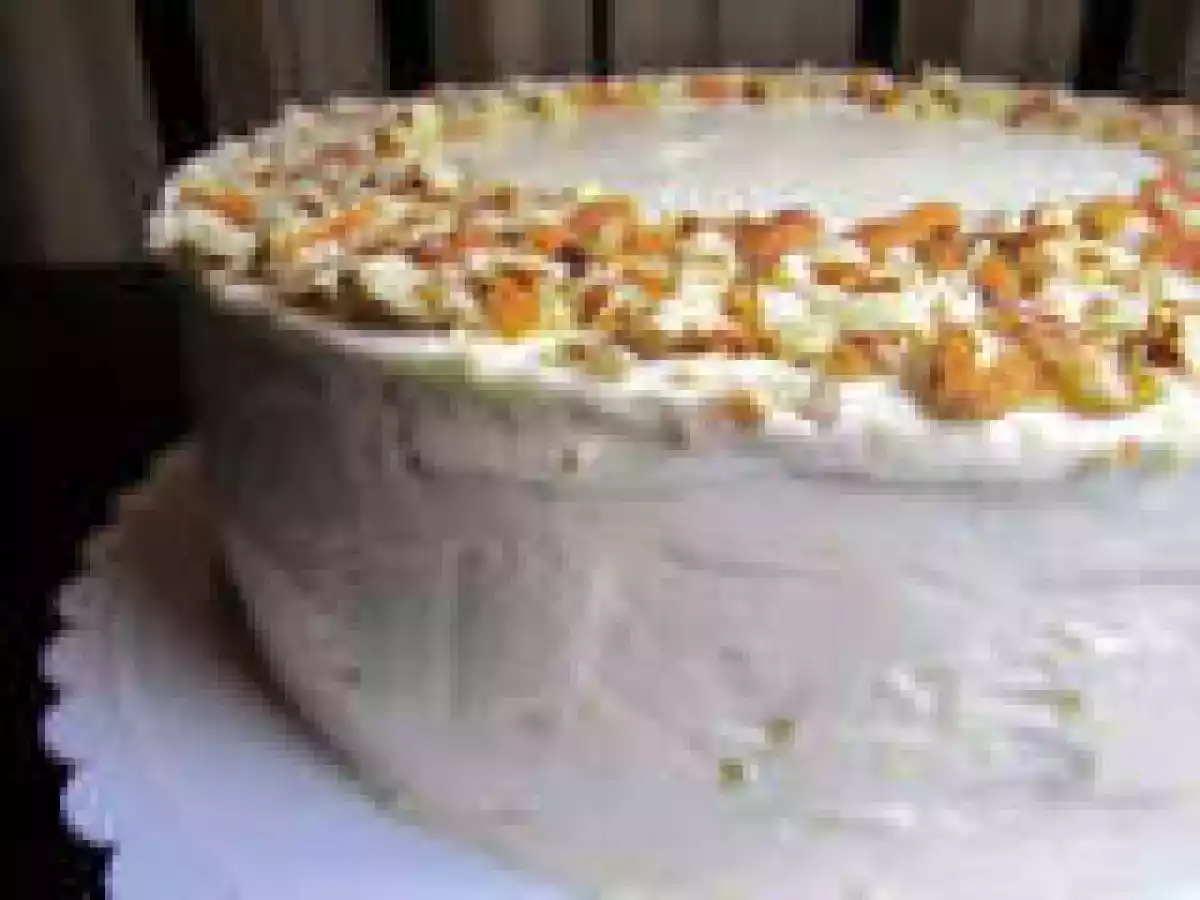 SMS: Sweet Almond Cake with Lemon Curd and Lemon Mascarpone Frosting