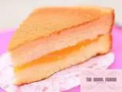 Almond Custard Layer Cake - Homemade Cake Recipe