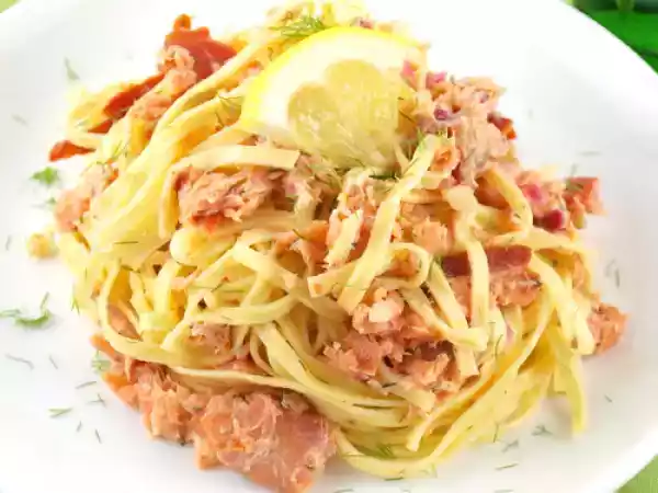 Recipe Smoked salmon pasta