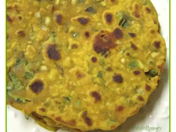 Recipe A rustic dinner with chausela/chickpea flour flatbread