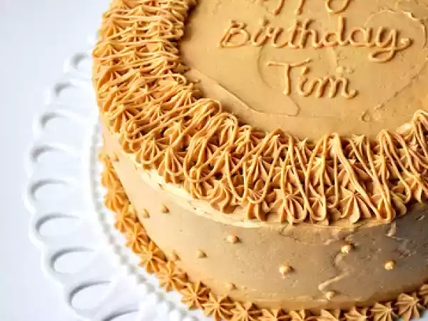 Recipe Banana cake with peanut butter frosting