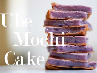 Recipe Ube mochi cake