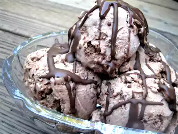 Recipe Double chocolate cheesecake ice cream - 100th post and project food blog entry!