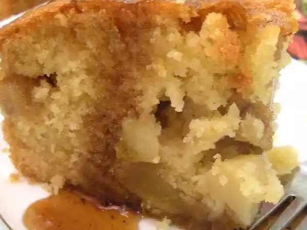 Recipe Apple butter cake with cream caramel sauce