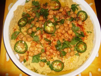 Recipe Moroccan whole chickpea hummus