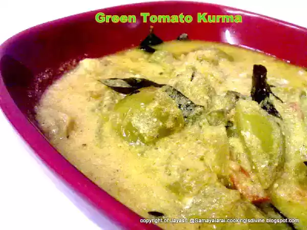 Recipe Green tomato pickle and green tomato khorma