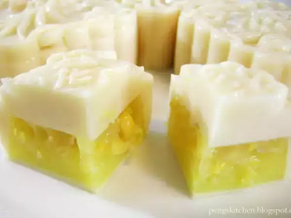 Recipe Sweet corn agar agar mooncake