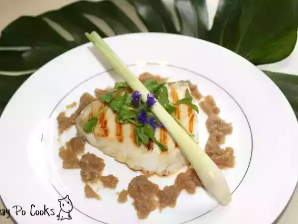 Recipe Cod fillet in lemon grass shallot sauce