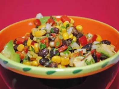 Recipe Corn, black beans and avocado salad