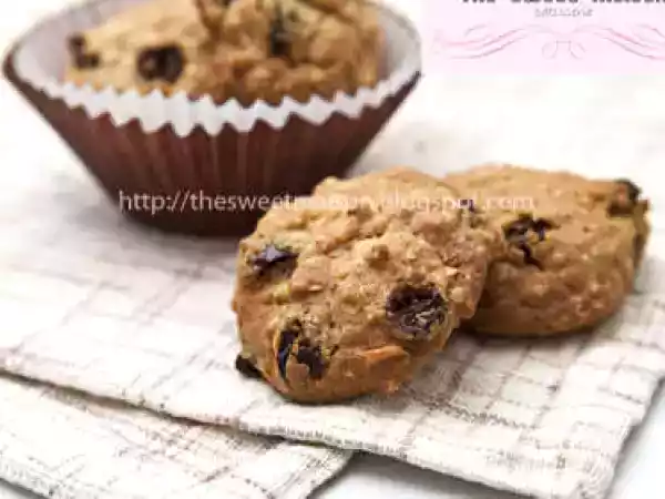 Recipe Oatmeal with raisin & cashew nut cookies