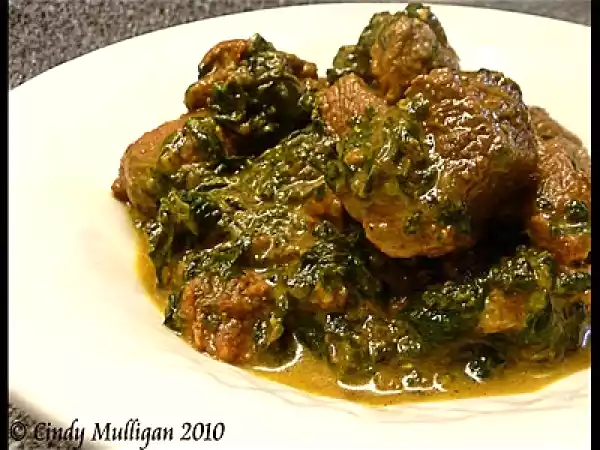 Recipe Lamb and spinach curry (lamb saag)