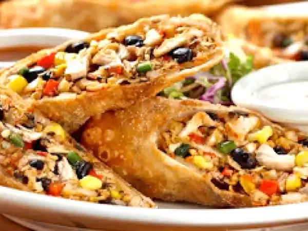 Recipe Southwestern baked egg rolls