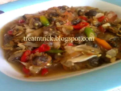Recipe Kerang goreng cili / spicy fried cockles
