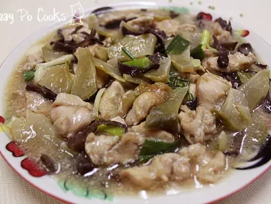 Recipe Steam chicken breast meat with char choy (chinese pickled mustard root)