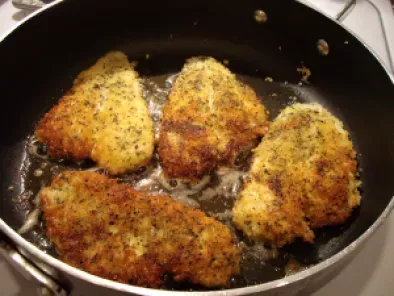 Recipe Cauliflower au gratin w/panko crusted flounder