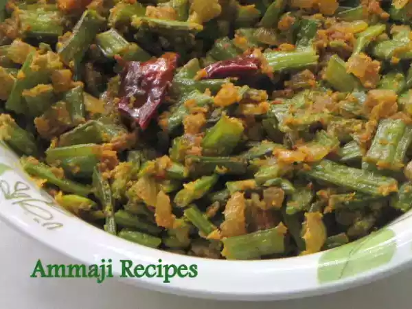 Recipe Cluster beans curry ( gorichikkudu koora)