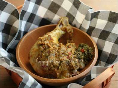 Recipe Balinese stuffed grilled chicken (ayam betutu)