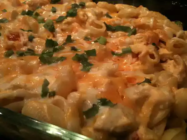 Recipe Buffalo chicken mac & cheese