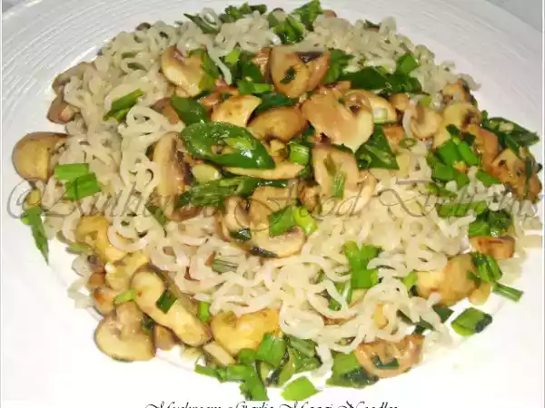 Recipe Mushroom garlic maggi noodles & a week break