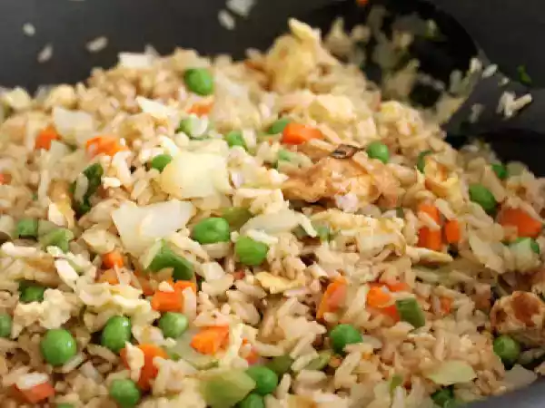 Recipe How to cook brown rice - vegetarian fried rice and kimchi fried rice recipes
