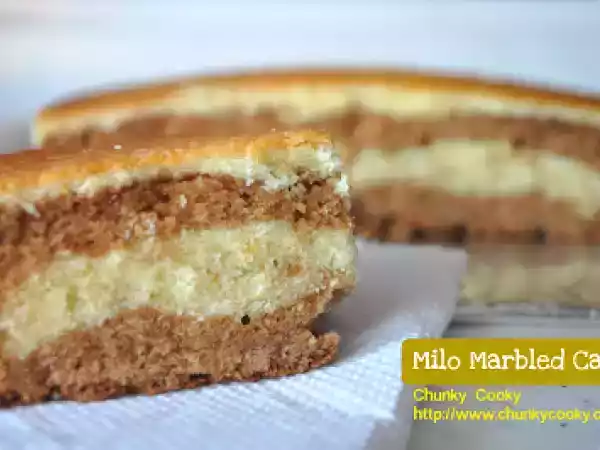 Recipe Milo marbled cake