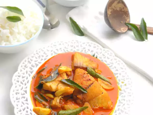 Recipe Meen vevichathu - kottayam style red fish curry