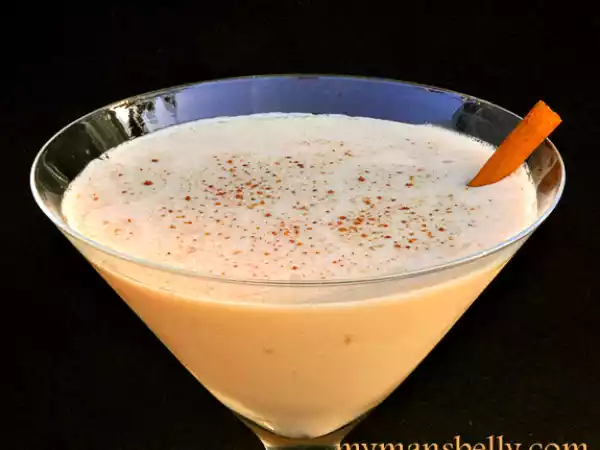 Recipe Infused bourbon and a peach bourbon martini