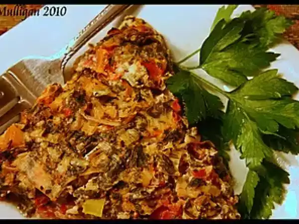 Recipe Spinach frittata