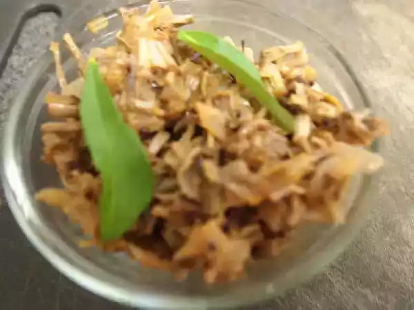 Recipe Vazhapoo poriyal/ banana flower poriyal