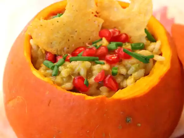 Recipe Hokkaido pomegranate risotto