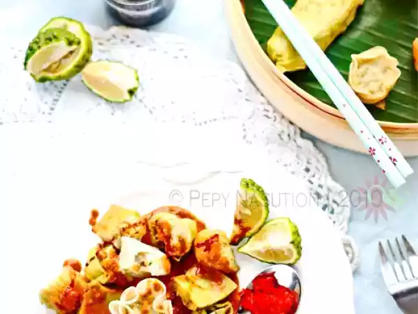 Recipe Siomay bandung (bandung style steamed dumplings with peanut sambal) recipe
